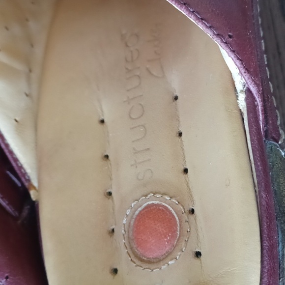 Unstructured by Clarks Burgundy Size 10 Leather Slip On Comfort Clogs UnDeniable - Picture 5 of 8